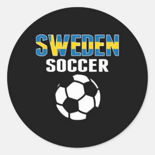 Stolze schwedische Fußballfans Trikot - Unterstütz Runder Aufkleber