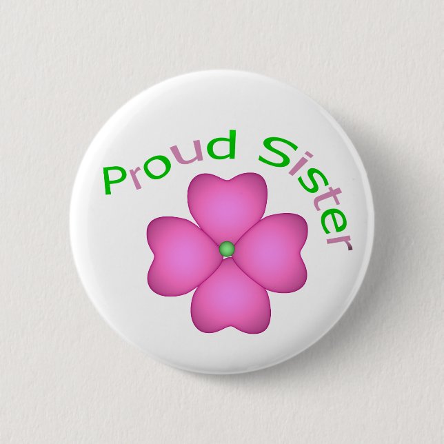 Stolze Schwester Button (Vorderseite)