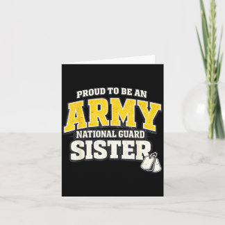 Stolze Schwester der Army National Guard Militärfa Karte
