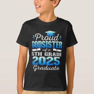 Stolze Schwester des 5. Grade Graduate 2025 Famili T-Shirt