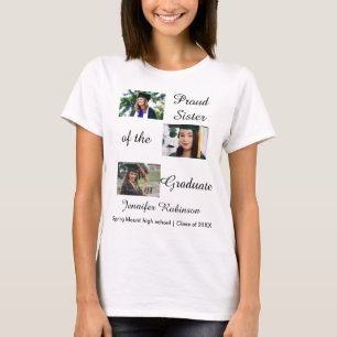 Stolze Schwester des Absolventen Benutzerdefiniert T-Shirt