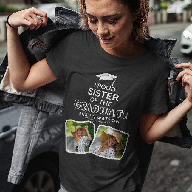 Stolze Schwester des Graduate Abschlusses T-Shirt (Von Creator hochgeladen)