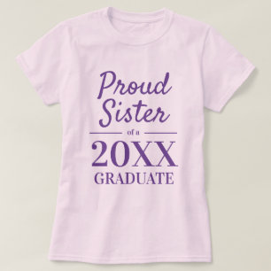 Stolze Schwester einer Graduiertenparty 2023 T-Shirt