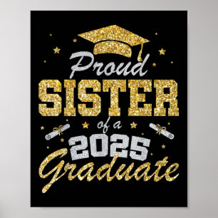 Stolze Schwester eines 2025 Absolventen Senior Cl  Poster