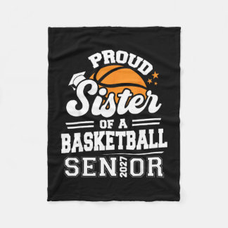 Stolze Schwester eines Basketball-Seniors 2027 Fleecedecke