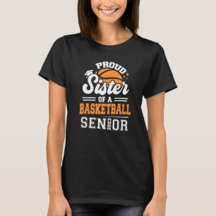 Stolze Schwester eines Basketballs Senior 2023 Abi T-Shirt