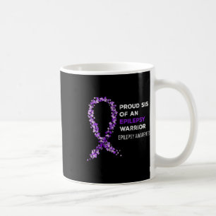 Stolze Schwester eines Epilepsie-Kriegers Epilepsi Kaffeetasse