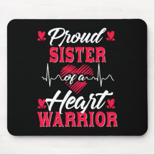 Stolze Schwester eines Herzkriegers KD Bewusstsein Mousepad