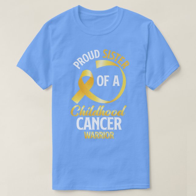 Stolze Schwester eines Krebserkrankers im Kindesal T-Shirt (Design vorne)