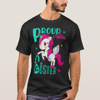 Stolze Schwester Frauen Autism Awareness Welttag U T-Shirt