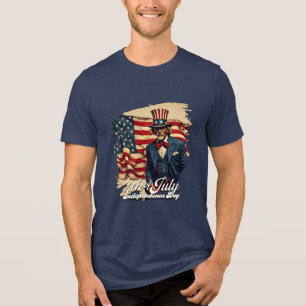 Stolze Seele des 4. Juli Tri-Blend Shirt