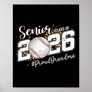 Stolze Senior-Oma Cl von 2026 Verkauf Absolvent Le Poster