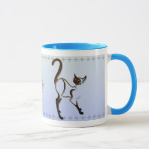 Stolze siamesische Katzen-Tasse Tasse