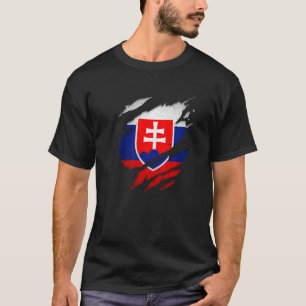 Stolze slowakische Tornschlupfflagge T-Shirt