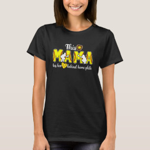 Stolze Softball Catcher Mama Softball Catcher Mutt T-Shirt