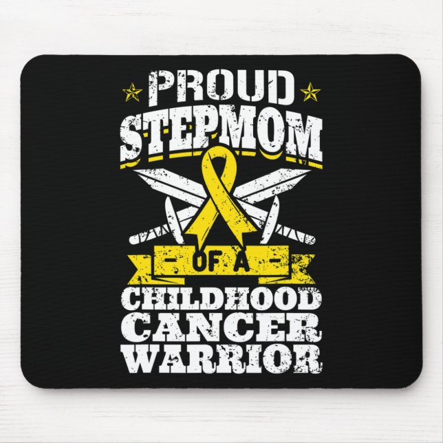 Stolze Stepmutter eines Krebskriegers im Kindesalt Mousepad (Vorne)