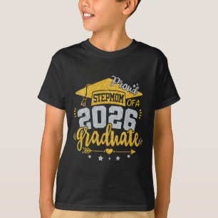 Stolze Stiefmutter eines 2026 Absolventen Abschlus T-Shirt