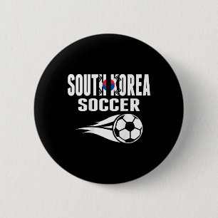 Stolze südkoreanische Fußballfans Trikot Unterstüt Button