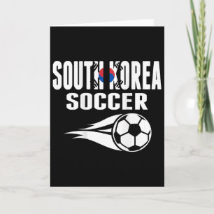 Stolze südkoreanische Fußballfans unterstützen Kor Karte