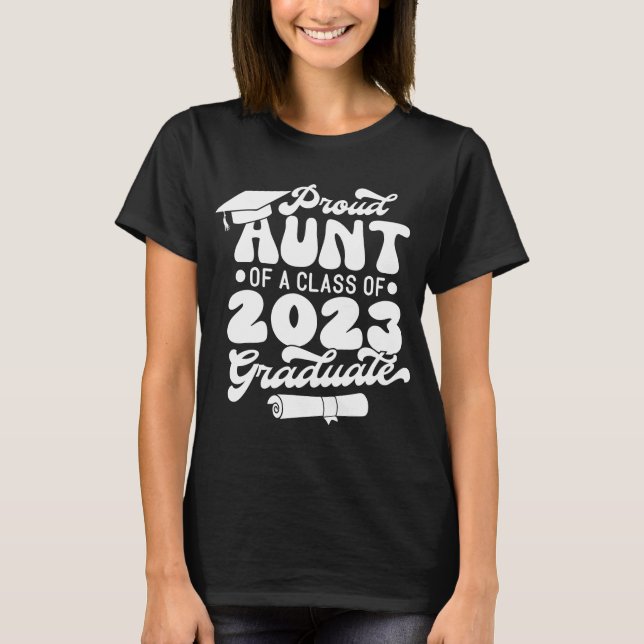 Stolze Summe eines Trends der Klasse 2023 Graduate T-Shirt (Vorderseite)