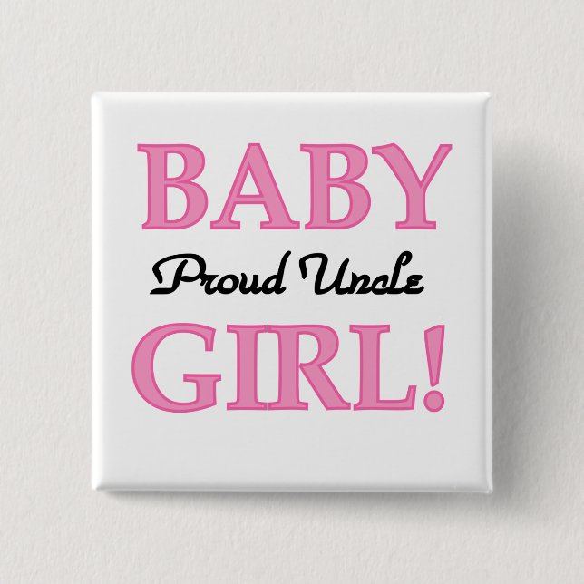 Stolze T-Shirts und Geschenke Onkel-Baby Button (Vorderseite)
