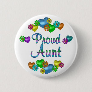 Stolze Tante Button