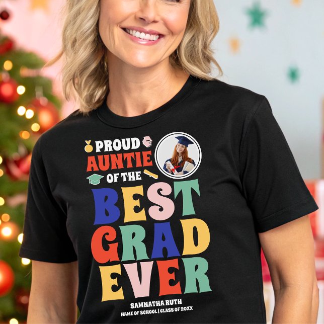 Stolze Tante des Besten Grad Fotos Tri-Blend Shirt (Von Creator hochgeladen)