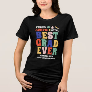 Stolze Tante des Besten Grad je Tri-Blend Shirt