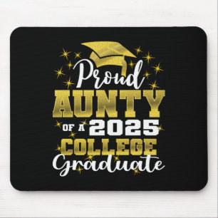 Stolze Tante des College-Absolventen 2025 Familie Mousepad