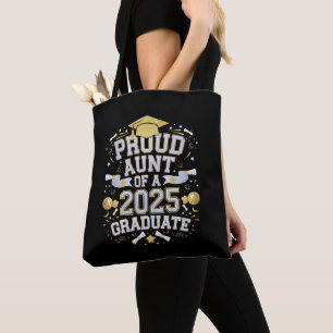 Stolze Tante einer 2025 Abschluss-Graduate-Familie Tasche