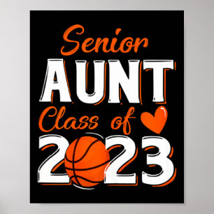Stolze Tante einer Basketball-Absolventin der Ober Poster
