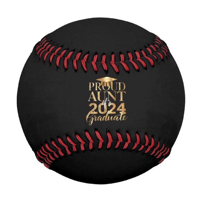 Stolze Tante einer Klasse von 2024 Hoher Abschluss Baseball (Vorderseite)