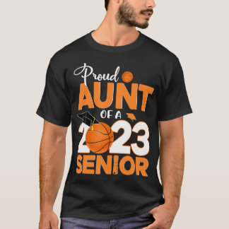 Stolze Tante eines 2023 Senior Basketball Abschlus T-Shirt