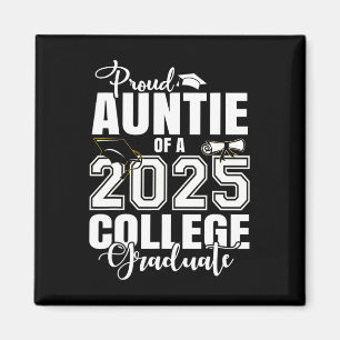 Stolze Tante eines 2025 Uni Graduate Abschluss Magnet