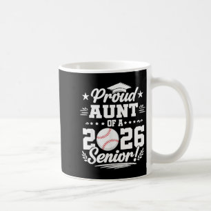 Stolze Tante eines 2026 Senior Baseball Absolvente Kaffeetasse