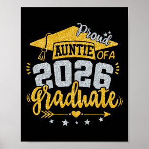 Stolze Tante eines Absolventen 2026 Abschluss Tant Poster