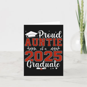 Stolze Tante eines Absolventen der Klasse 2025 für Karte