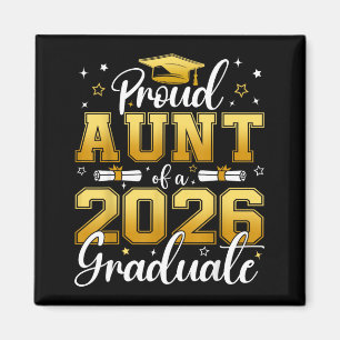 Stolze Tante eines Absolventen der Klasse 2026 Sto Magnet
