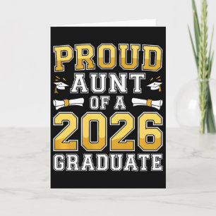 Stolze Tante eines Absolventen von 2026 T-Shirt Cl Karte