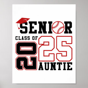 Stolze Tante eines Bysebyll Senior 2025 Abschluss Poster