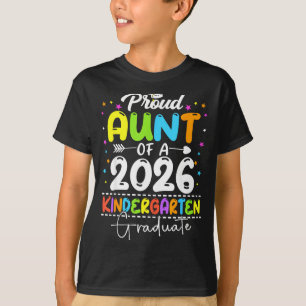 Stolze Tante eines Kindergartenabsolventen der Kla T-Shirt