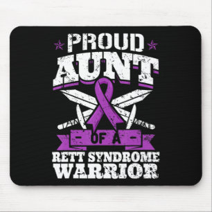Stolze Tante eines Rett-Syndroms Krieger RTT-Ausze Mousepad