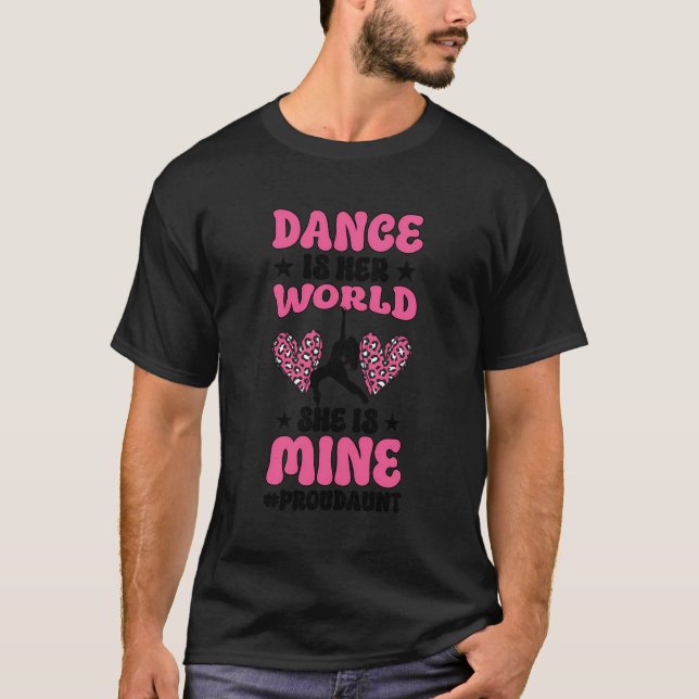 Stolze Tante eines Tänzertanzes T-Shirt (Vorderseite)