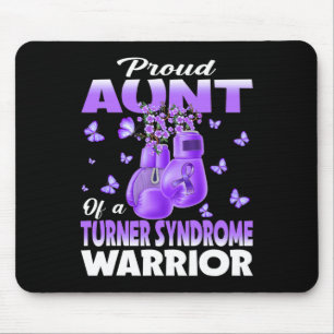 Stolze Tante eines Turner-Syndrom Kriegerbewusstse Mousepad