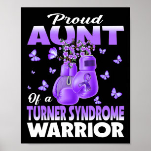 Stolze Tante eines Turner-Syndrom Kriegerbewusstse Poster