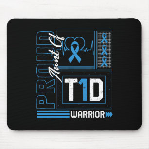 Stolze Tante T1d Krieger Ribbon Diabetes Awards Mousepad