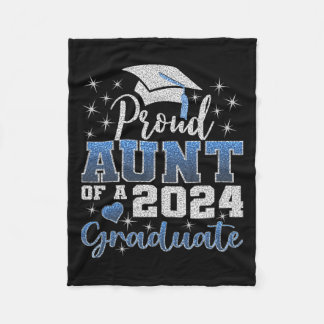 Stolze Tante von 2024 Phantastische Uni als Gradua Fleecedecke