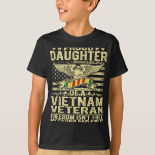Stolze Tochter des vietnamesischen Veteran US-Flag T-Shirt