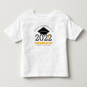 Stolze Tochter eines Absolventen jedes Jahres Schu Kleinkind T-shirt