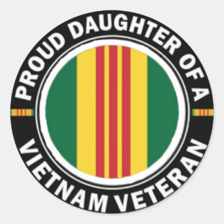 Stolze Tochter eines Vietnam Vet Stickers